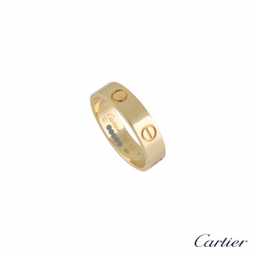 Cartier 18k Yellow Gold Love Ring Size 63 B&P B4084663
 